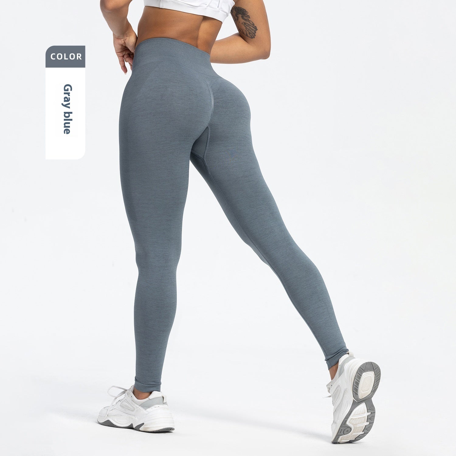 Sports Fitness Pants Seamless Hip Raise High Waist Leggings