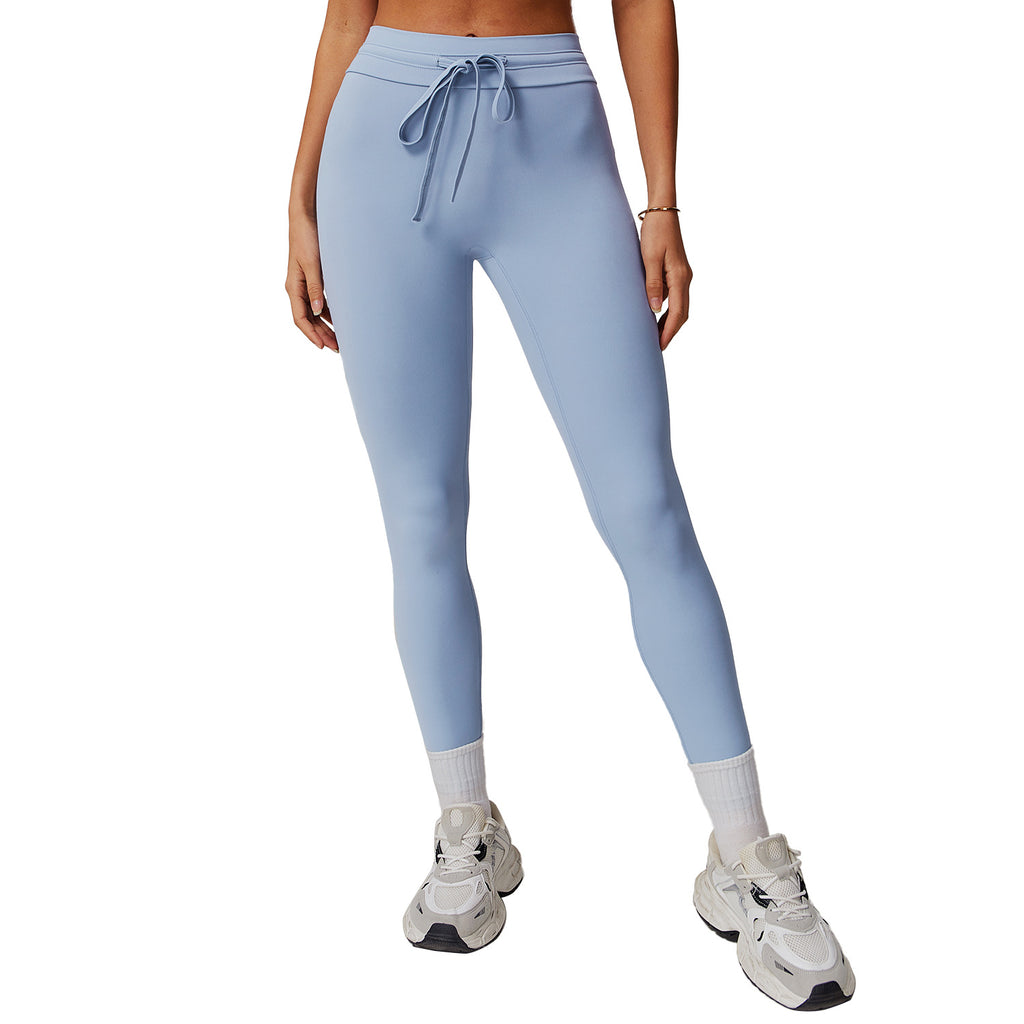Cloud Sense High Waist Belly Contracting Hip Raise Fitness Leggings