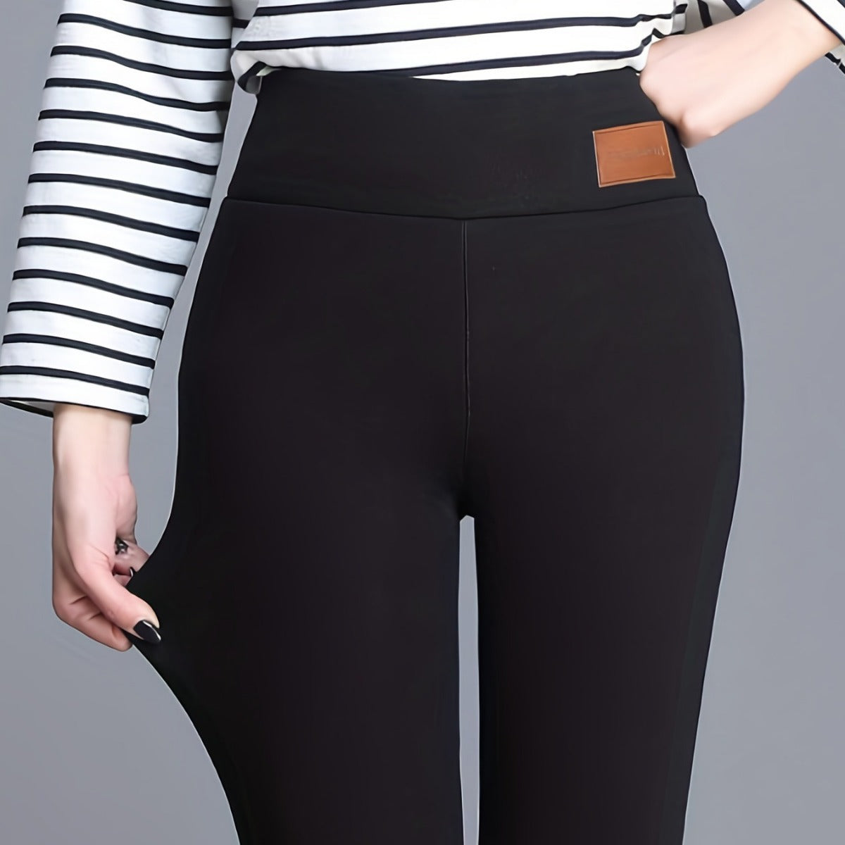Women's Cashmere Fleece-lined Warm Comfy Leggings