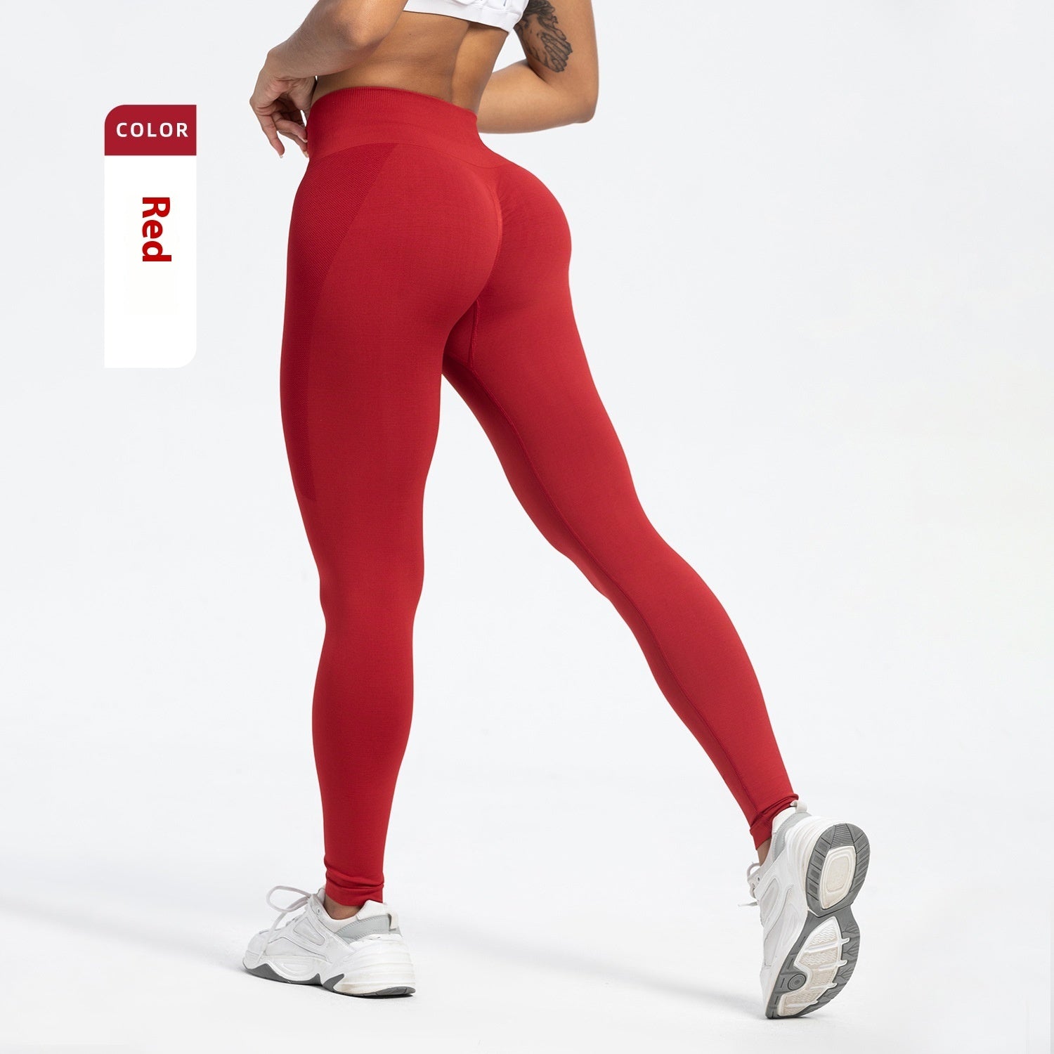 Sports Fitness Pants Seamless Hip Raise High Waist Leggings