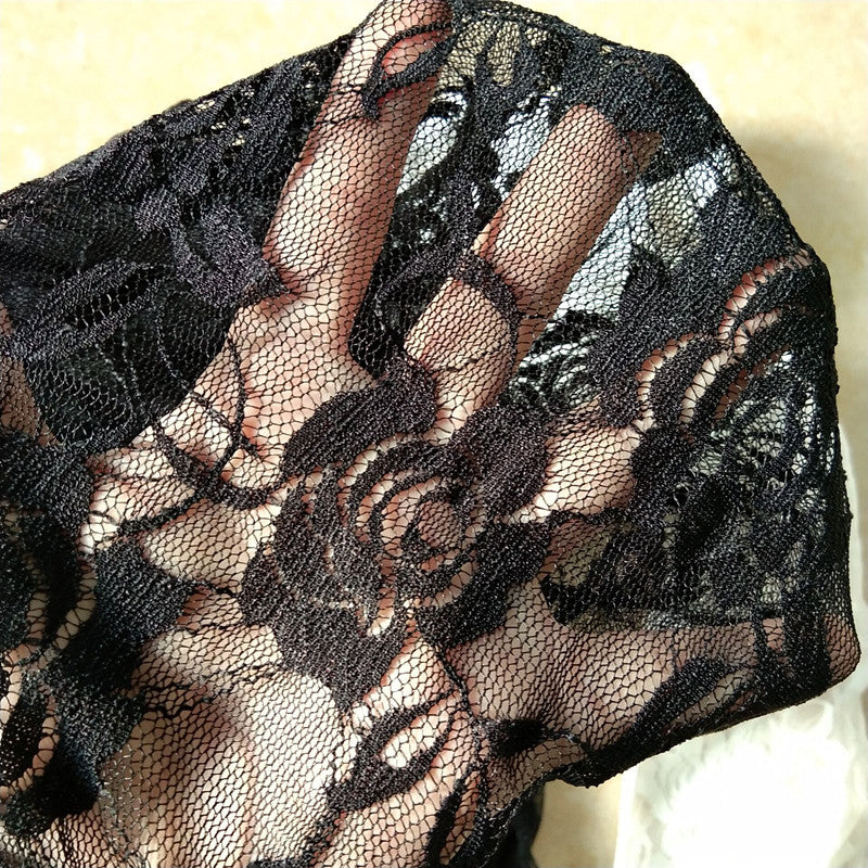 Sweet Lace Rose Hollow Pantyhose
