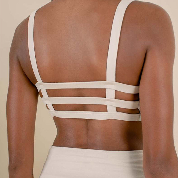 Backless Strapped Top with Bell Bottom Style Pants