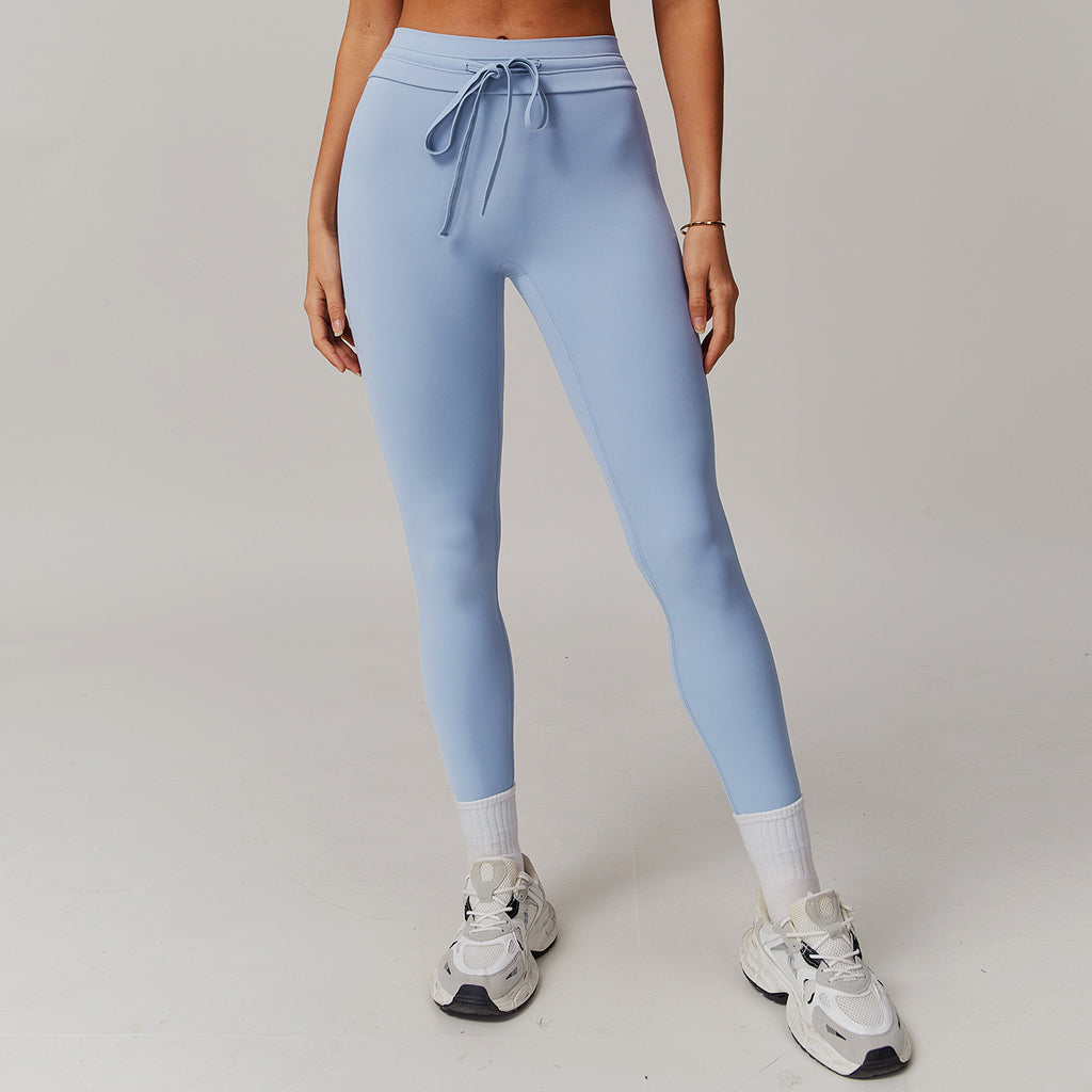 Cloud Sense High Waist Belly Contracting Hip Raise Fitness Leggings