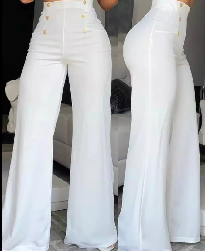 Slim Fit Fashion Flared Cut Trousers with Slight Stretch