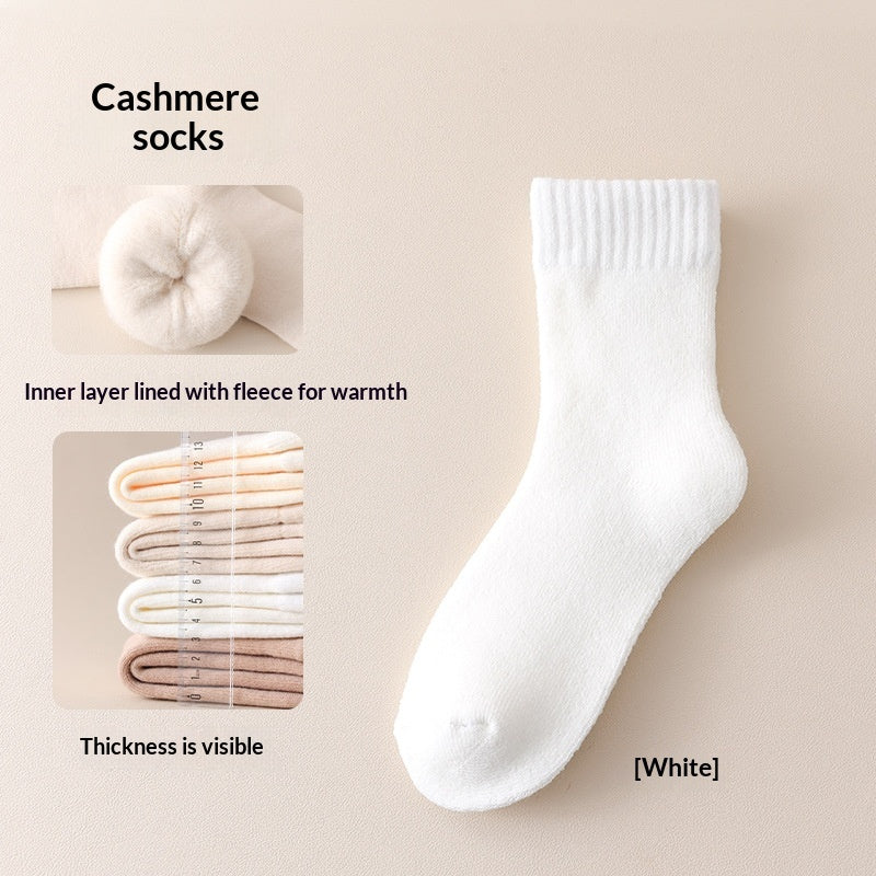 Wool Fleece-lined Thick Maternity Socks