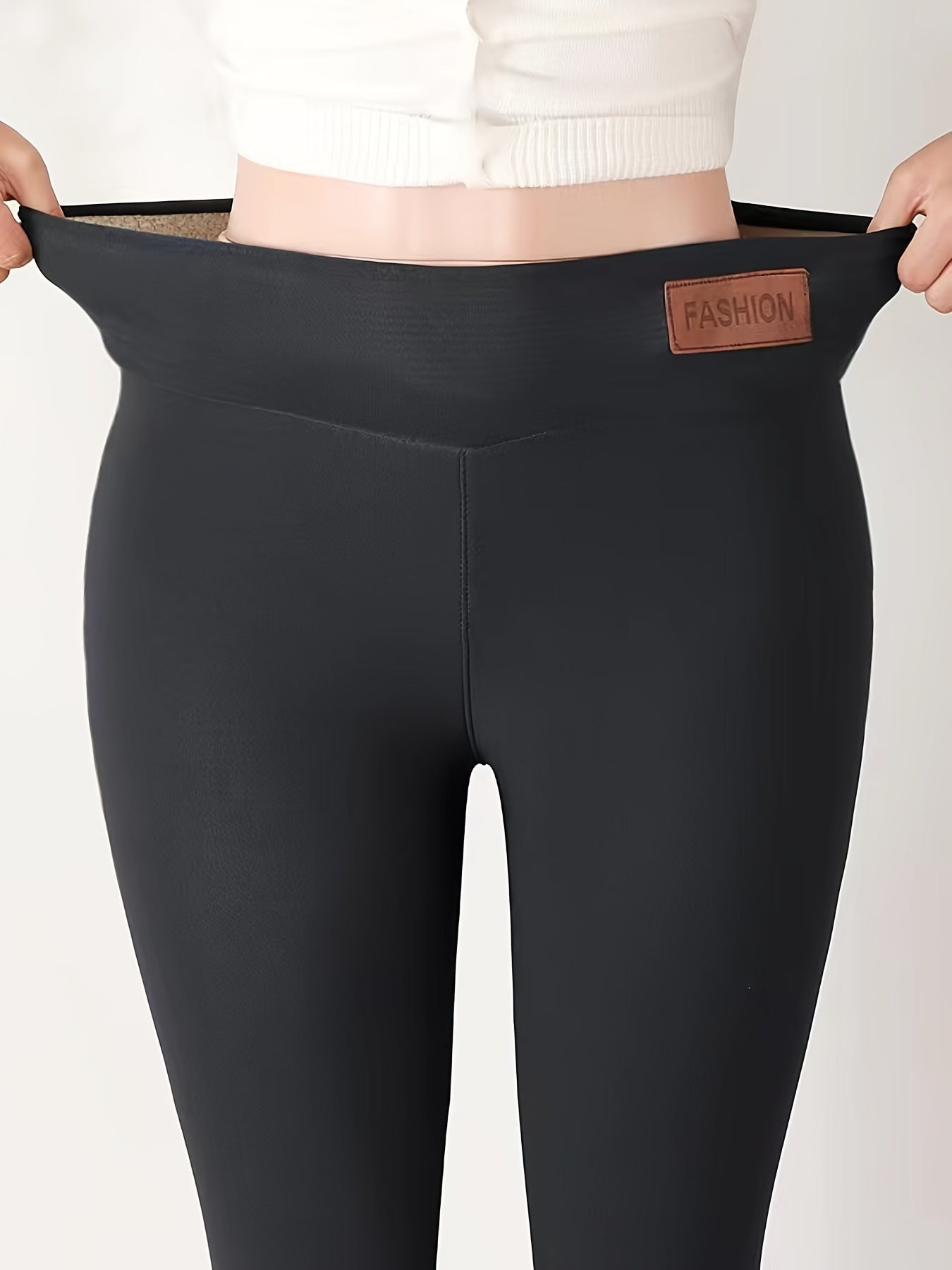 Women's Cashmere Fleece-lined Warm Comfy Leggings