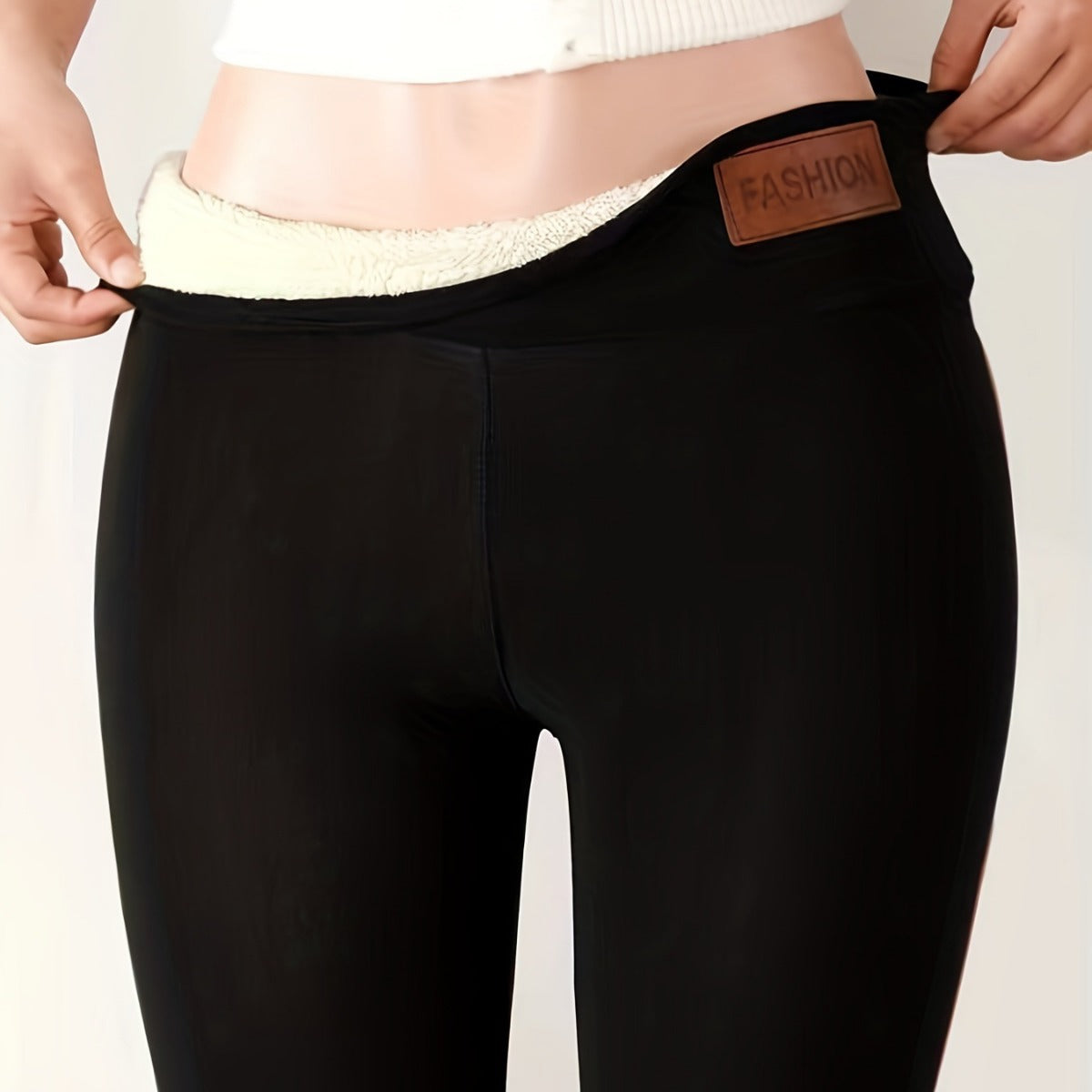 Women's Cashmere Fleece-lined Warm Comfy Leggings