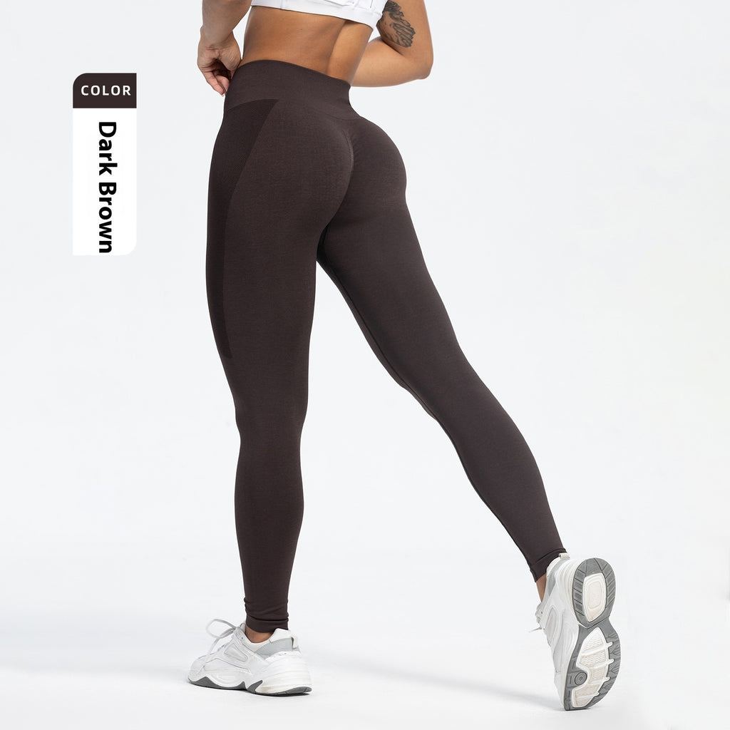 Sports Fitness Pants Seamless Hip Raise High Waist Leggings