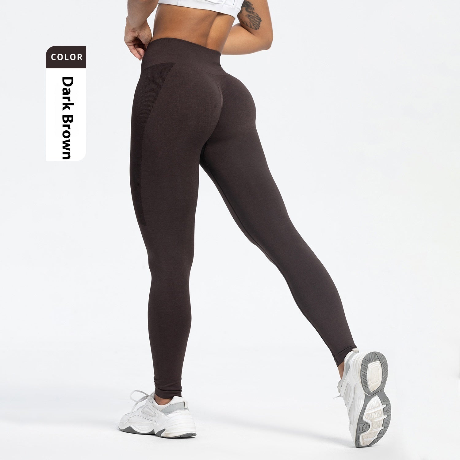 Sports Fitness Pants Seamless Hip Raise High Waist Leggings