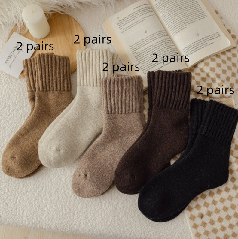 Women's Thick Wool Winter Tube Socks