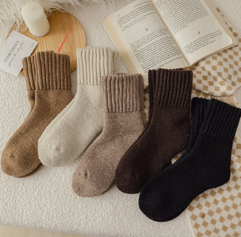 Women's Thick Wool Winter Tube Socks