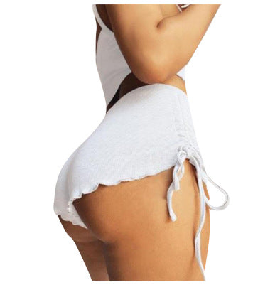Women's Sleepwear Printed Side Drawstring Shorts