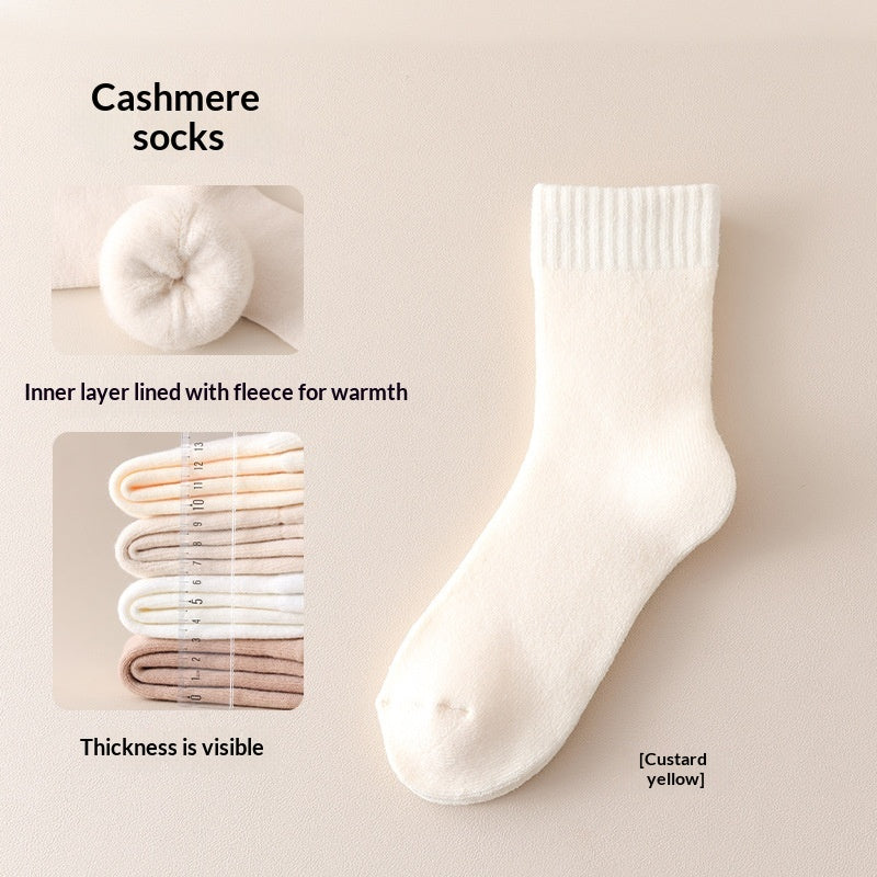Wool Fleece-lined Thick Maternity Socks