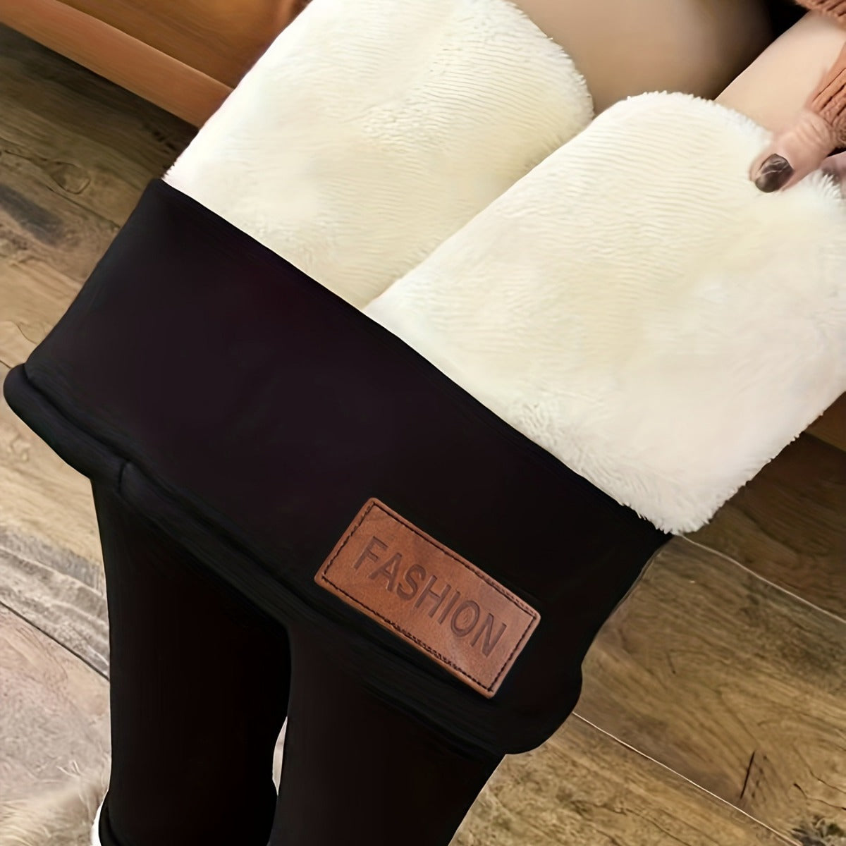 Women's Cashmere Fleece-lined Warm Comfy Leggings