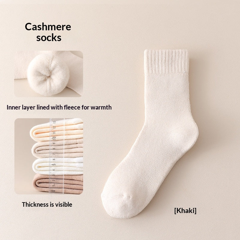 Wool Fleece-lined Thick Maternity Socks