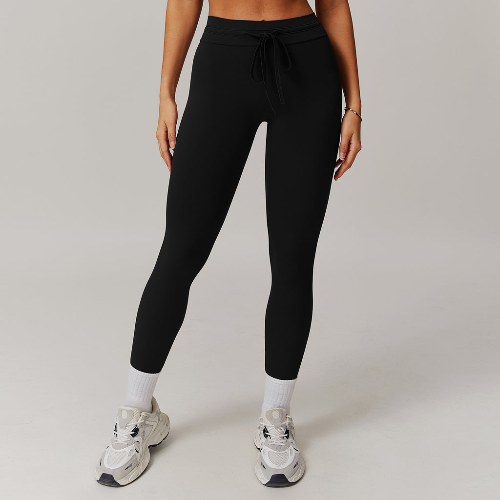 Cloud Sense High Waist Belly Contracting Hip Raise Fitness Leggings