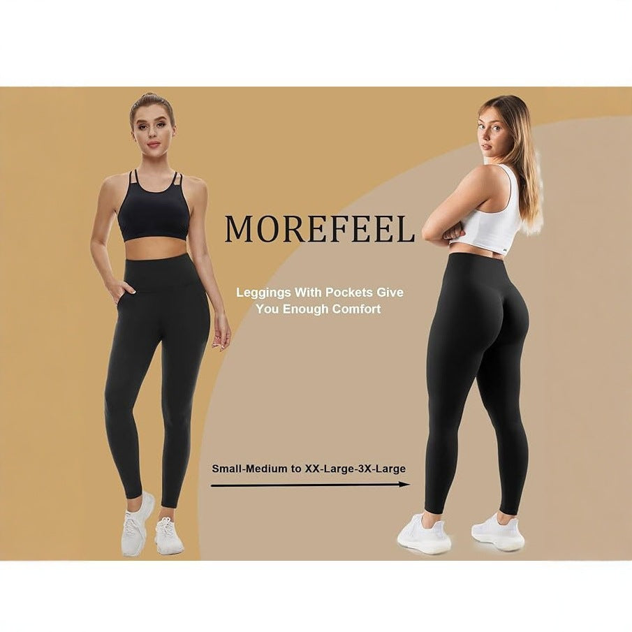 Soft Contracting Elastic Slim High Waist with Pocket Leggings