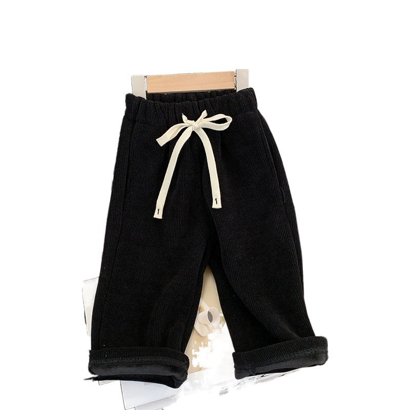 Fashion Girls Thick Warm Unhindered Performance Jogging Pants