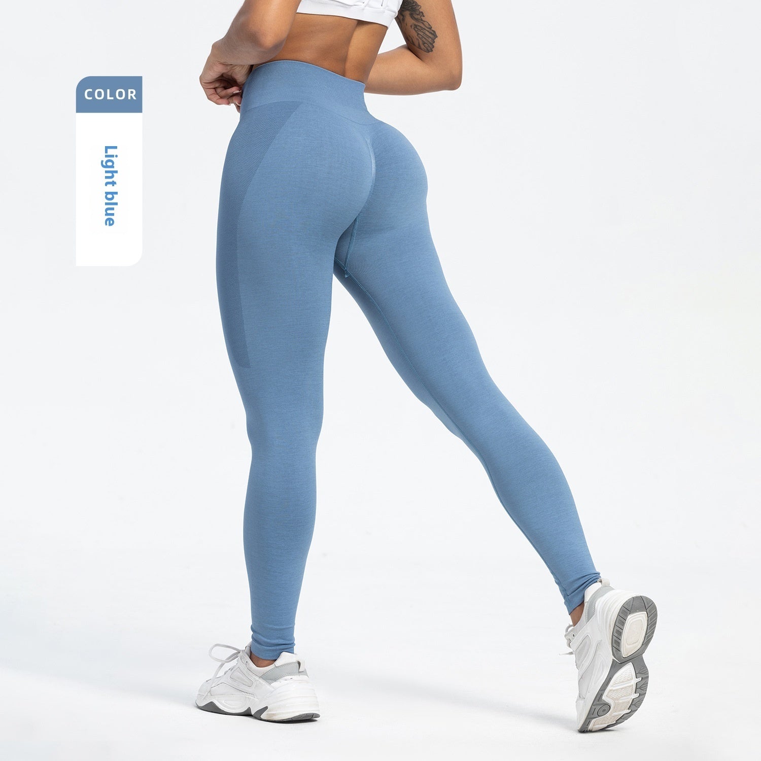 Sports Fitness Pants Seamless Hip Raise High Waist Leggings