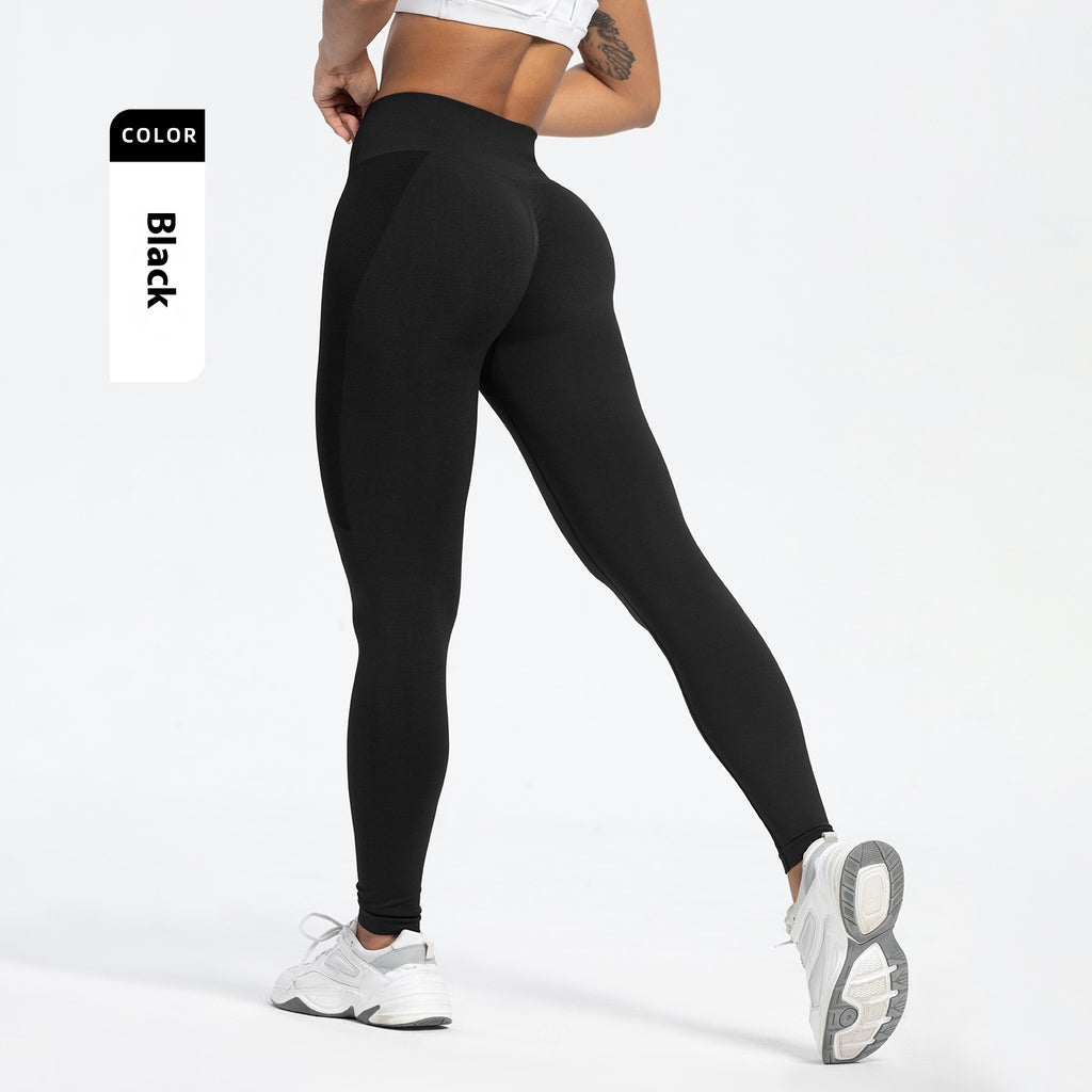 Sports Fitness Pants Seamless Hip Raise High Waist Leggings