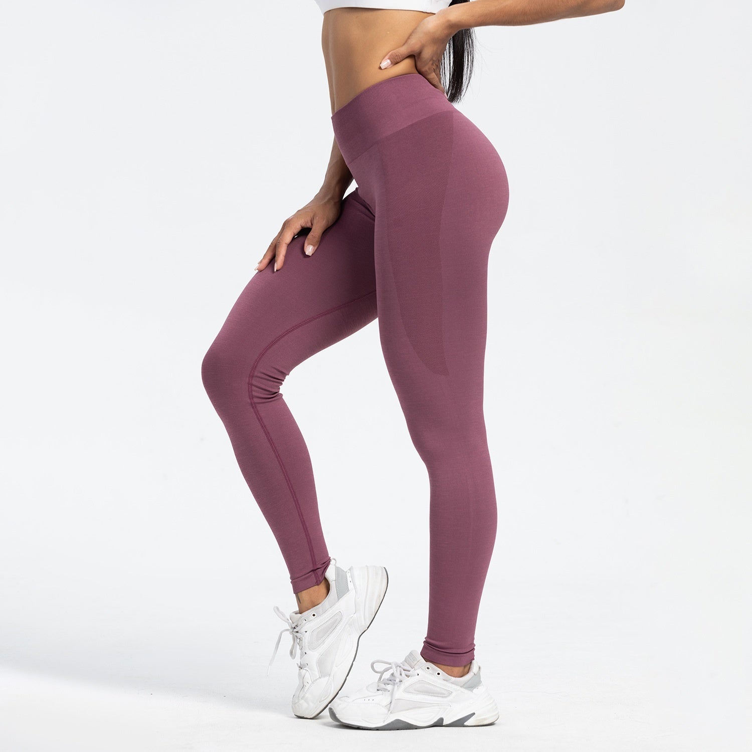 Sports Fitness Pants Seamless Hip Raise High Waist Leggings