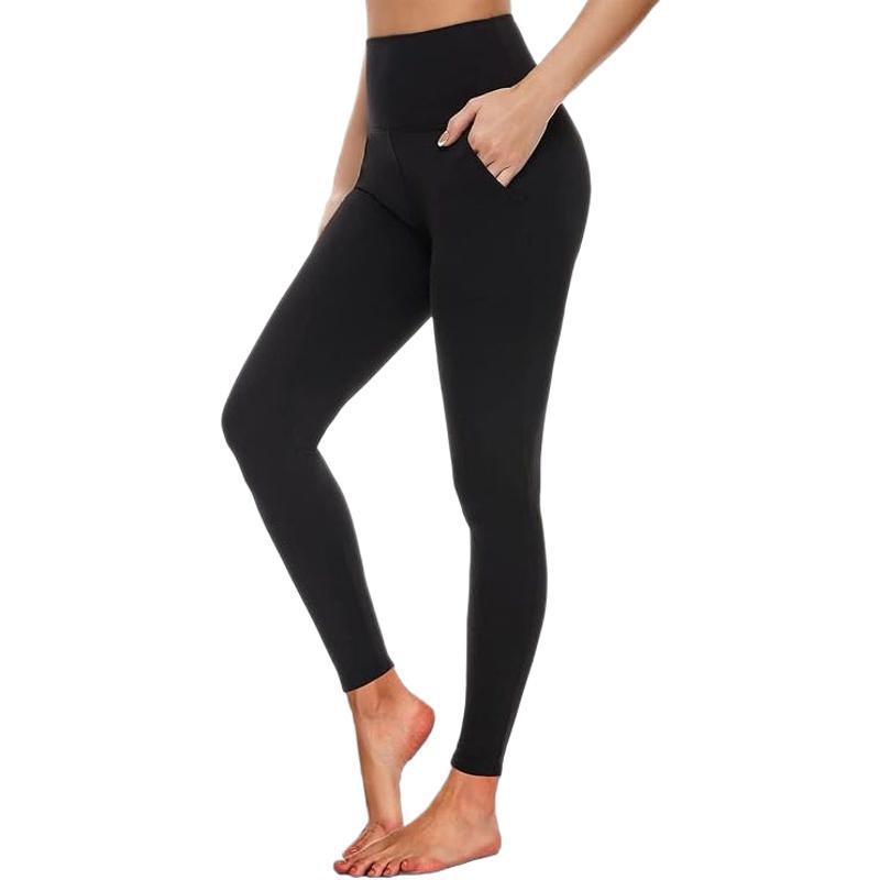 Soft Contracting Elastic Slim High Waist with Pocket Leggings