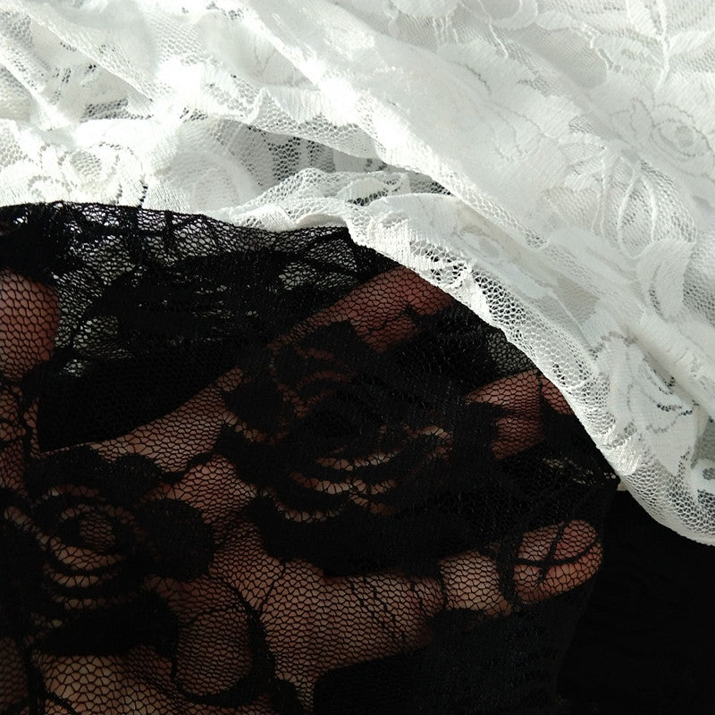 Sweet Lace Rose Hollow Pantyhose