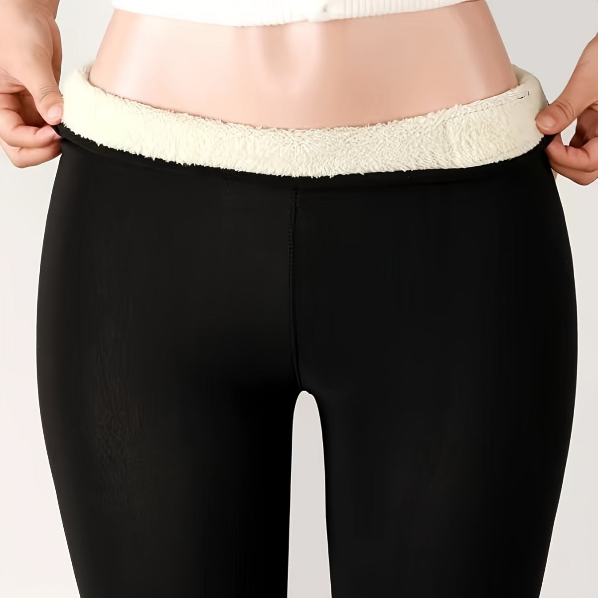Women's Cashmere Fleece-lined Warm Comfy Leggings