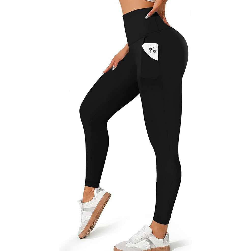 Soft Contracting Elastic Slim High Waist with Pocket Leggings