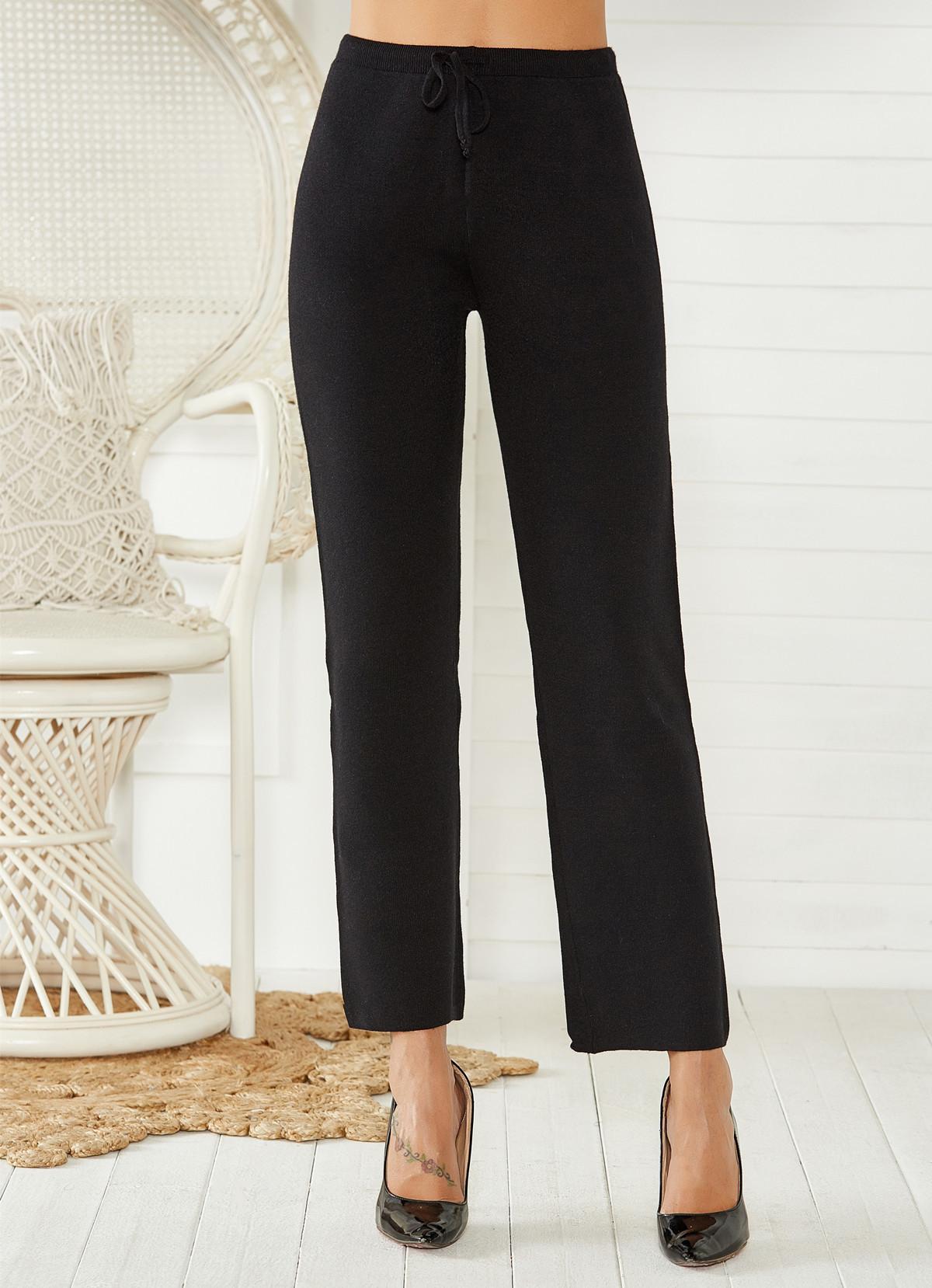 Mid-waist Woven Stretch Slimming and Warm Casual Wear