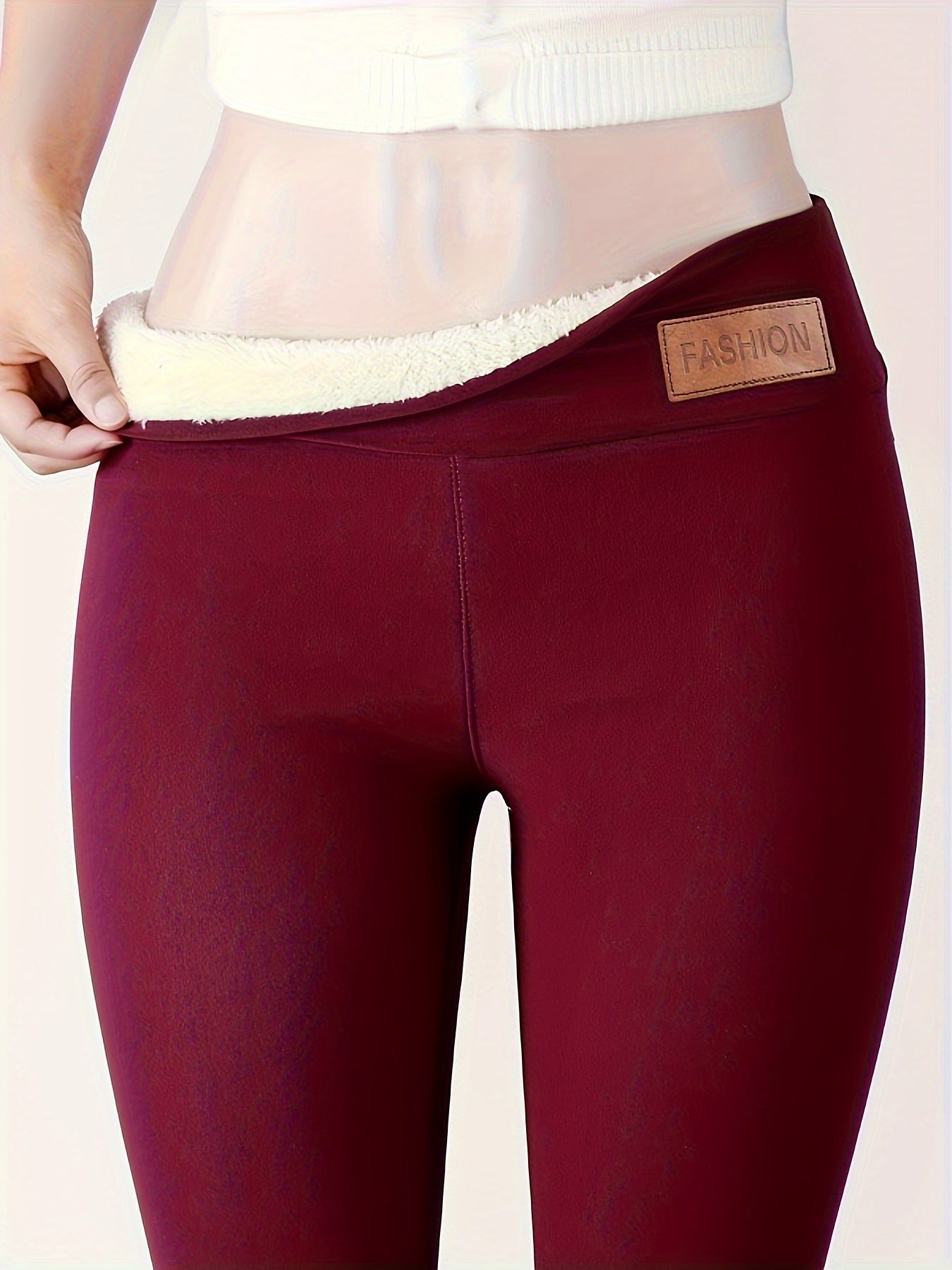 Women's Cashmere Fleece-lined Warm Comfy Leggings