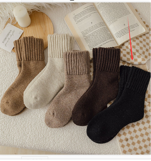 Women's Thick Wool Winter Tube Socks